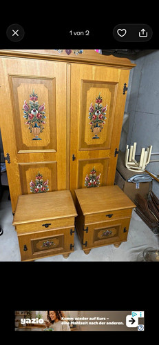 Landhaus holzschrank braun - landhaus,