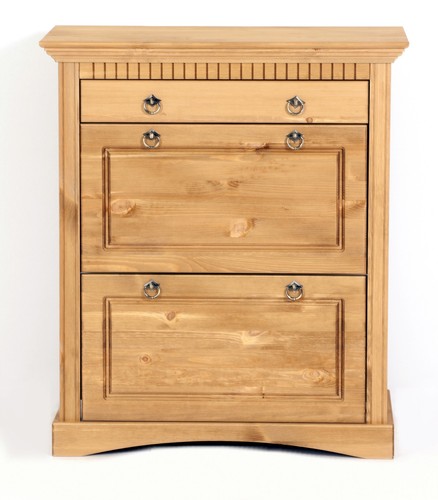 Schuhschrank kiefernholz - schuhschrank,