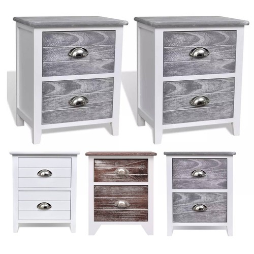 2er set nachttische mit - set,