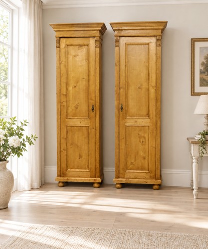 Schrank aus weichholz - 2x,