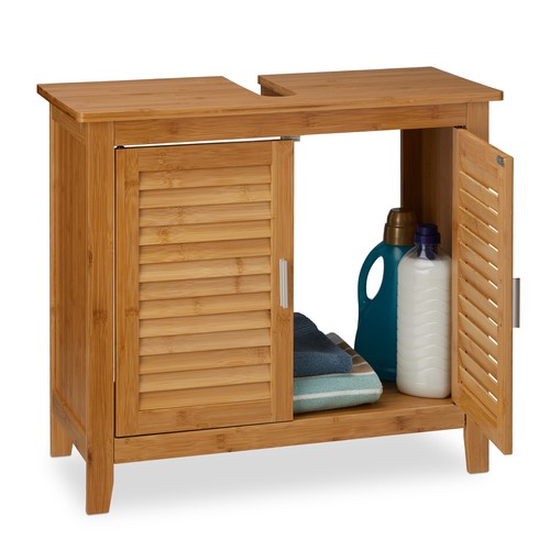 Waschbeckenunterschrank bambus
