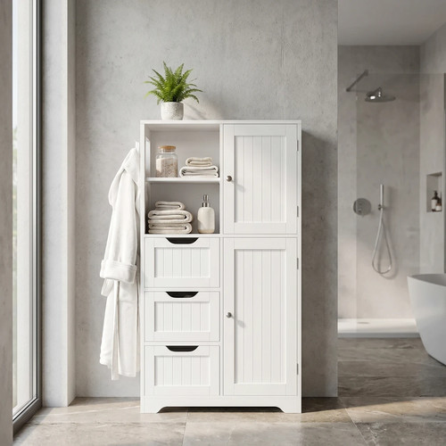 Badezimmerschrank weiß - badezimmerschrank,